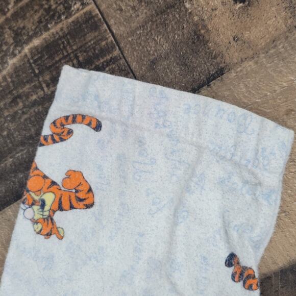Tigger Vintage 90s Sleepwear Night Gown Womens XS Disney Winnie The Pooh Blue - Picture 11 of 14